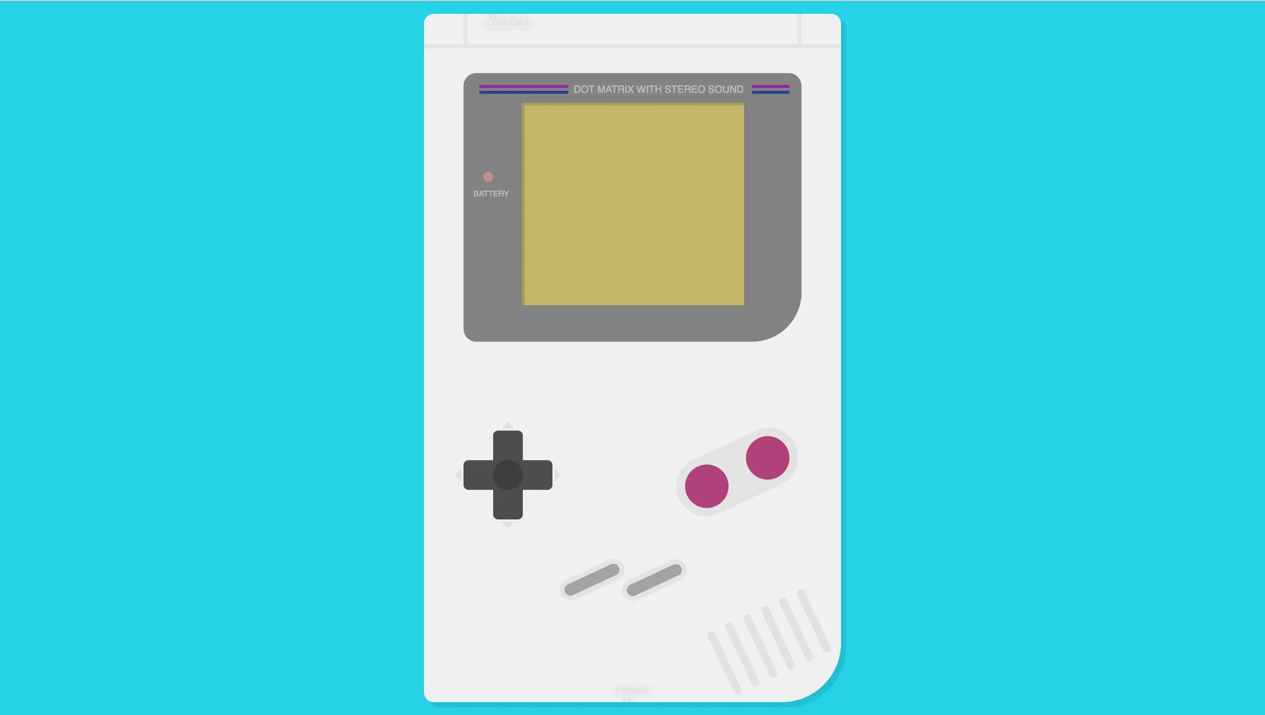 Pure CSS Game Boy