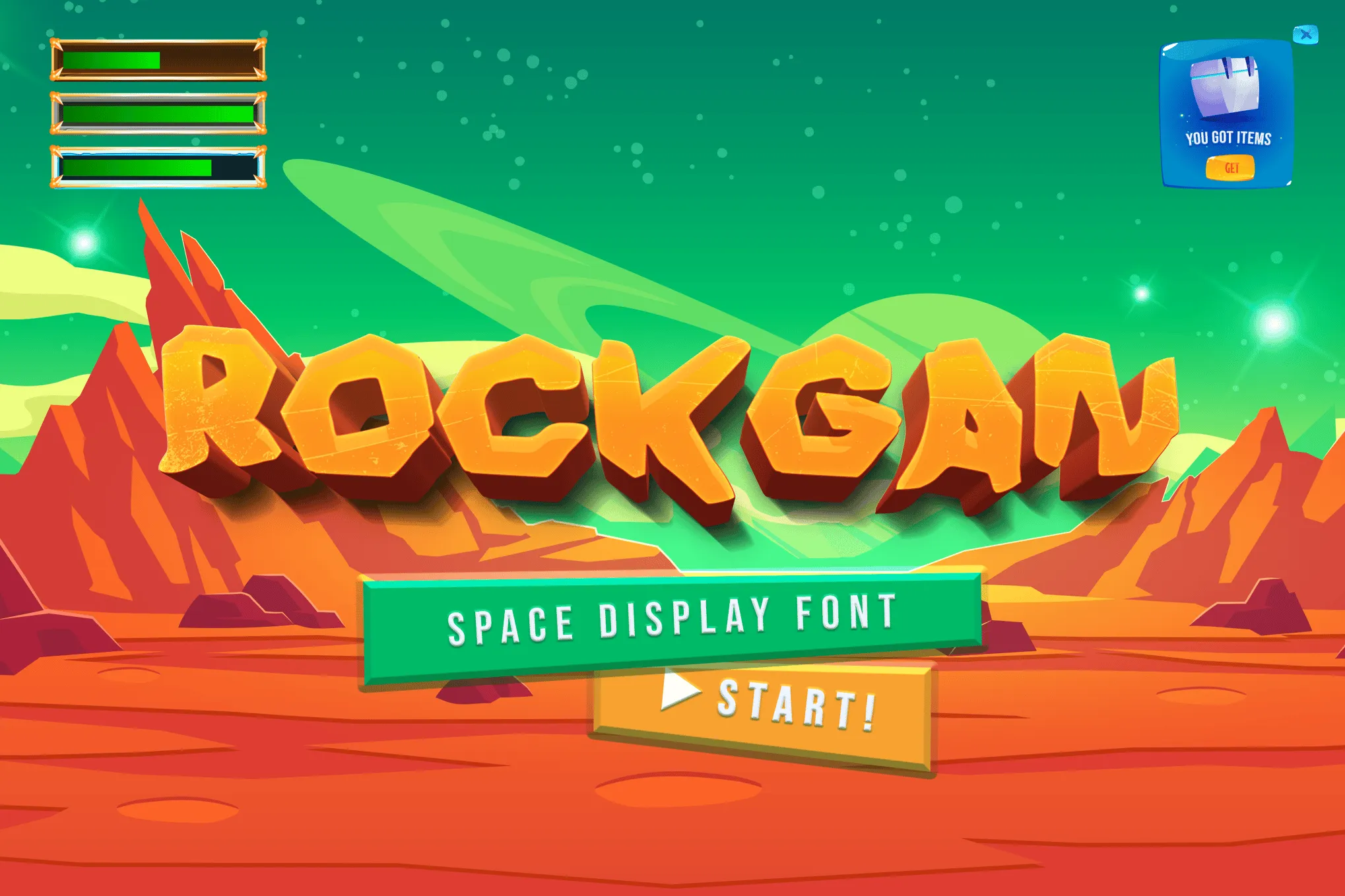 Rockgan Space Fuente para Videojuegos